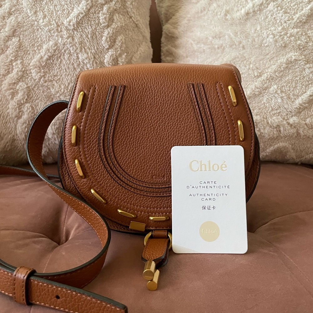 CHLOE: Small Marcie Leather crossbody bag